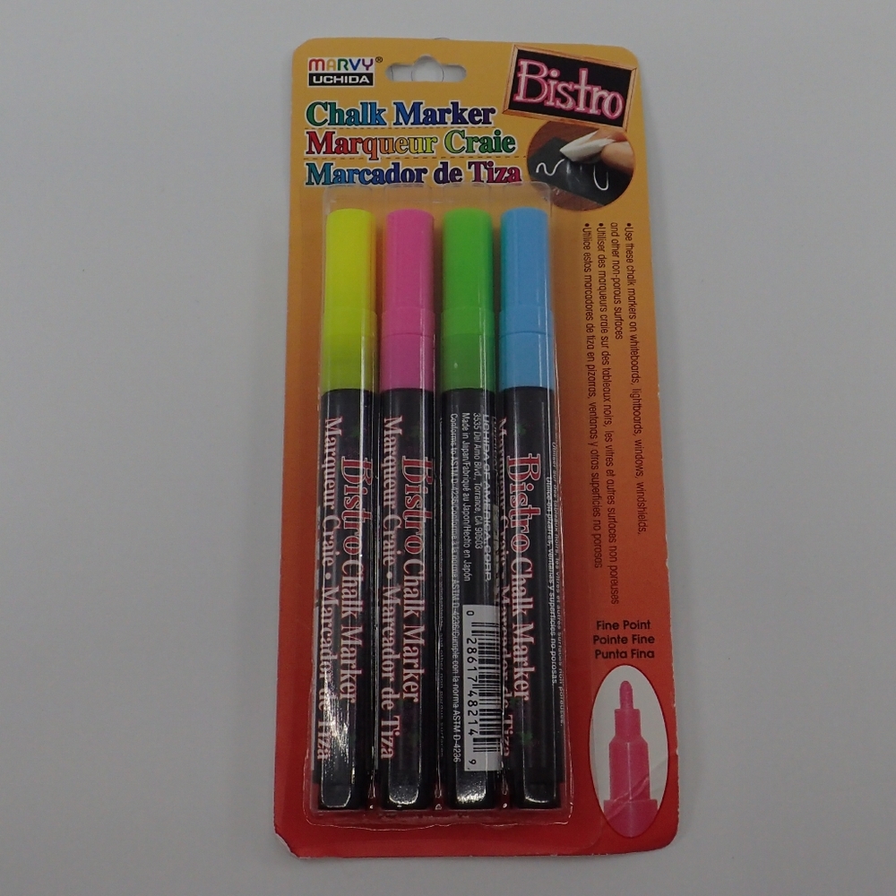 Marvy Uchida Chalk Markers 4 Pack - New